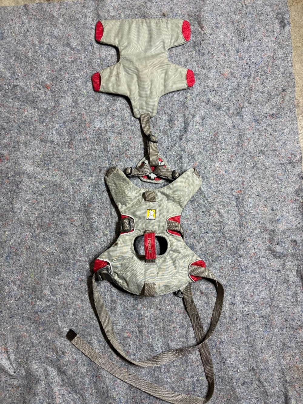 Ruffwear Doubleback Dog Harness, Cloudburst Gray, (Medium: 27 to 32-in chest)